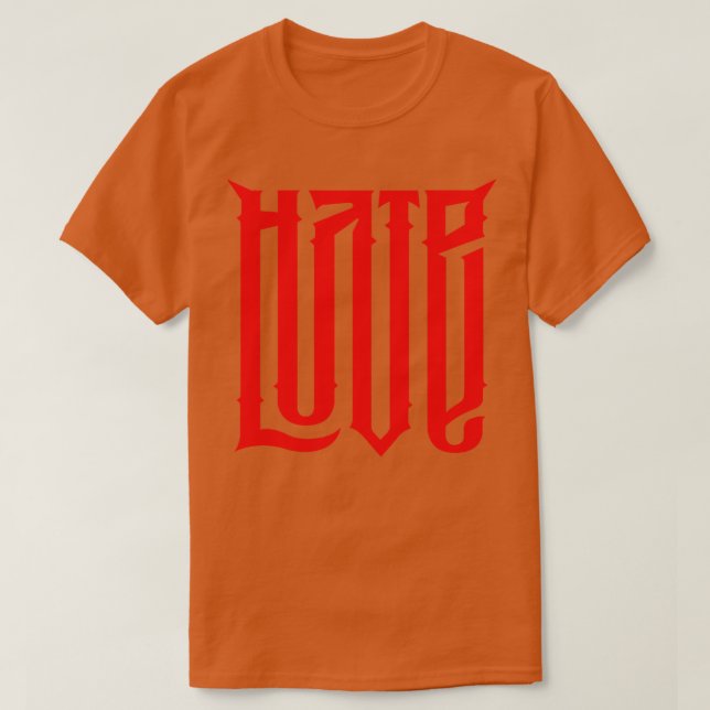 T-shirt Hate Love (Design devant)