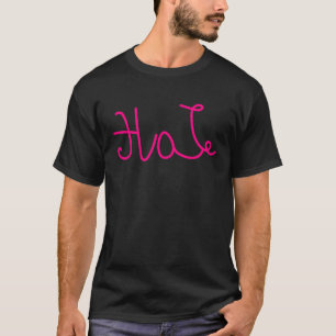 T-shirt Hate Love Mirror Double Image Signifiant Hommes Fe