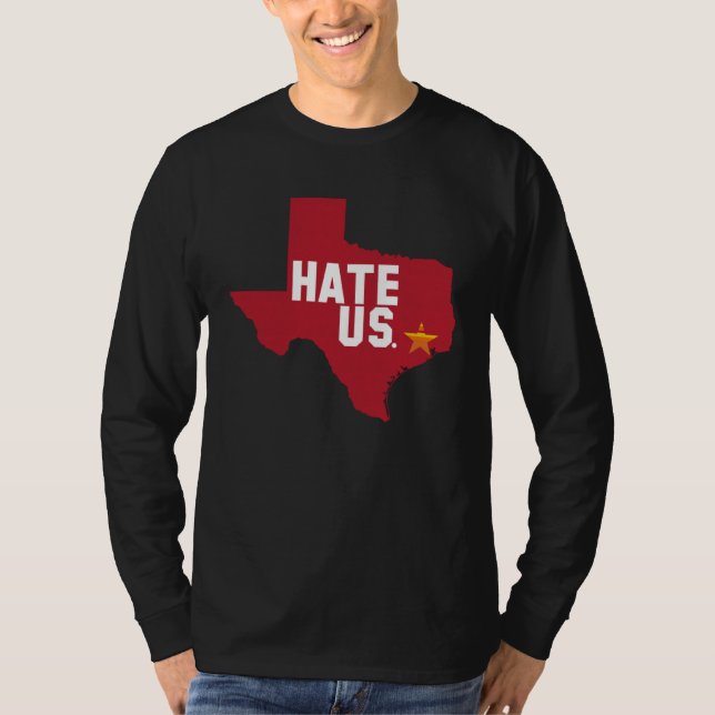 T-shirt Hate Us Houston Baseball Proud (Devant)