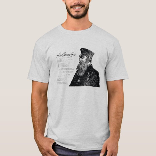 T-shirt haul away joe sea shanty song with sea captain (Devant)