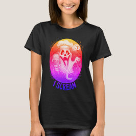 T-shirt Hauné Ghost Crème de glace Halloween
