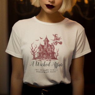 T-shirt Hauné House Witch Bats Vintage Halloween Party