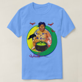 T-shirt Hauné pour toujours Halloween bleu Uni-sexe