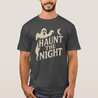 T-shirt Haunt the Night - Retro Ghost Halloween Design