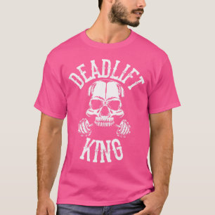 T-shirt Hausse du Roi avec Barbell Bodybuilding Powe