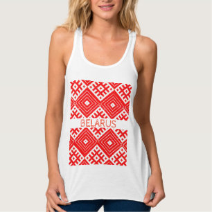 T-Shirt Haut à motif folklorique biélorusse Белару