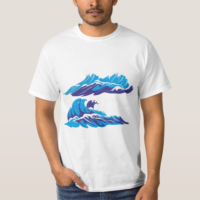 T-shirt Haute Mer et Vagues (Devant)