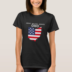 T-shirt Hauteurs de Mount Healthy Ohio États-Unis État Amé