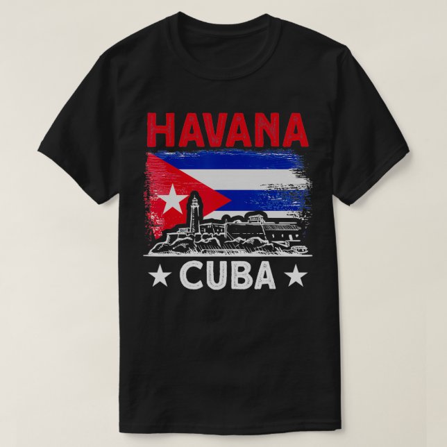 T-shirt Havana Cuba pour l'amour cubain (Design devant)