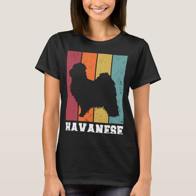 T-shirt Havanese Vintage  2 (Devant)