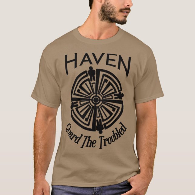 T-shirt Haven Troubled Tattoo Black Logo (Devant)