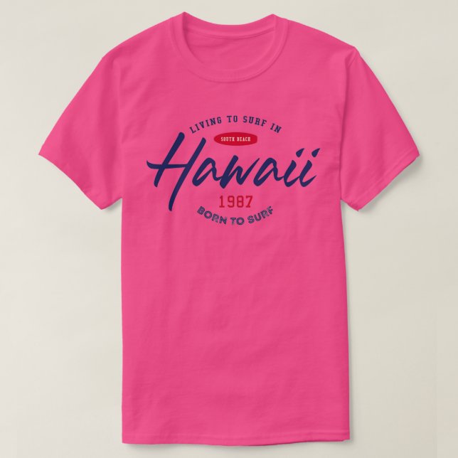 T-shirt Hawaï 1987 (Design devant)