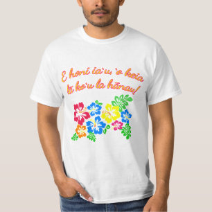 T-shirt HAWAÏ m'embrassent qu'elle est mon anniversaire