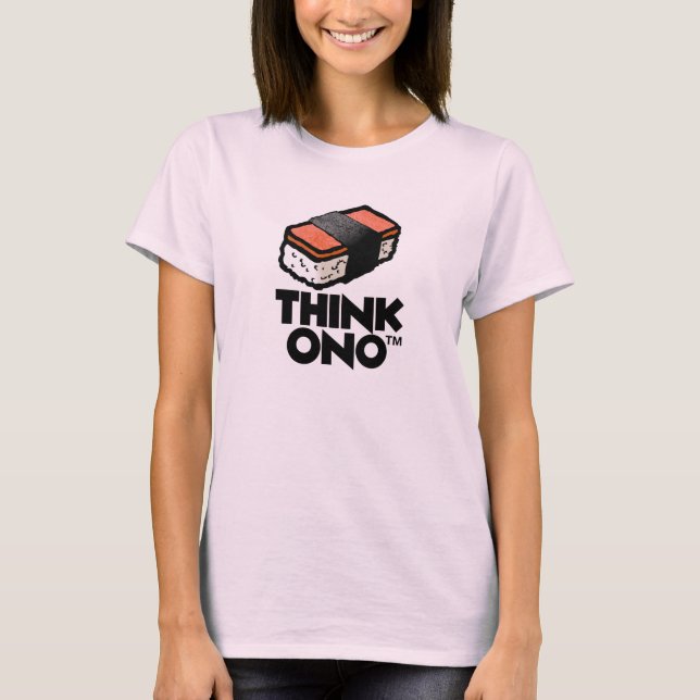 T-shirt Hawaï pensent le Spam Musubi d'Ono (Devant)