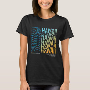 T-shirt Hawaï Sel Dans L'Air Et Sable Dans Mes Cheveux Amé