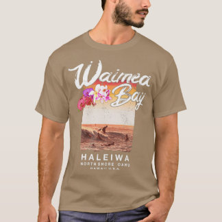 T-shirt Hawaï Waimea Bay North Shore Surfing Vintage