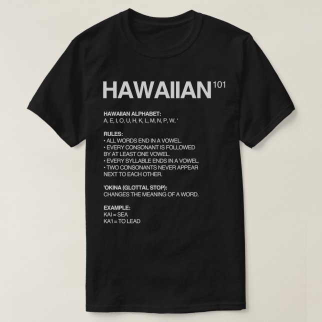 T-shirt Hawaïen (Design devant)