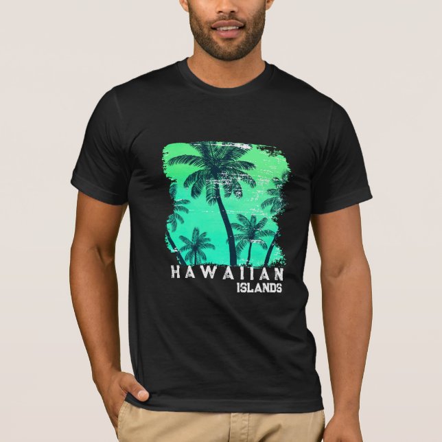 T-shirt hawaïen masculin (Devant)