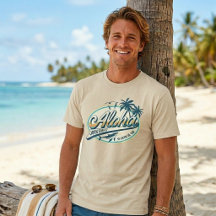 T-Shirt Hawaïen Rétro "Jésus Vous Aime"