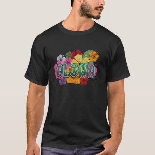 T-shirt Hawaii Aloha Hibiscus Fleur Hawaii Surfer