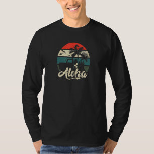 T-shirt Hawaii Aloha Retro Sunset Oahu Waikiki Maui Kona H