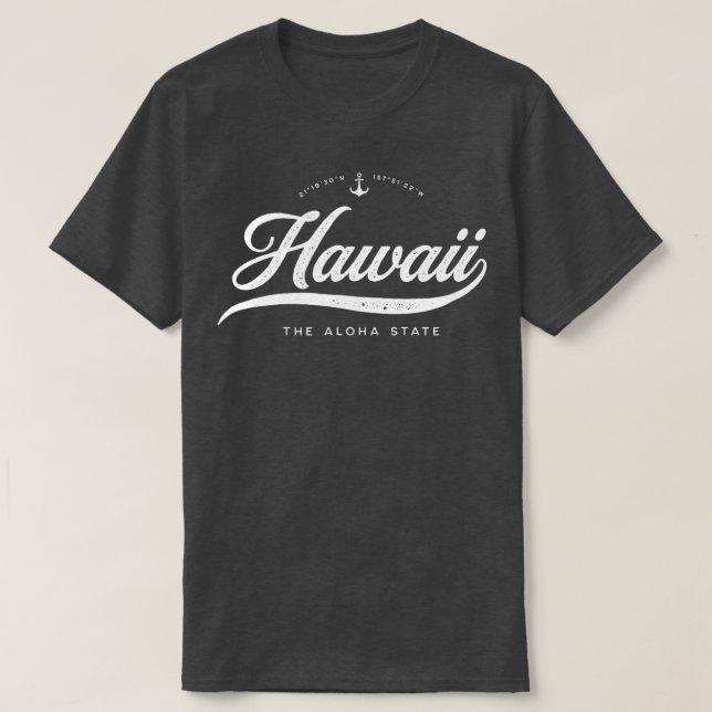 T-shirt Hawaii Aloha Vintage Retro (Design devant)