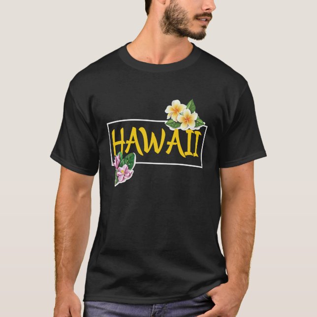 T-shirt Hawaii avec Hawaii Flowers Hawaiian (Devant)