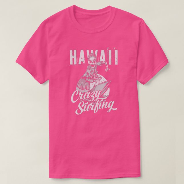 T-shirt Hawaii Crazy Surf (Design devant)