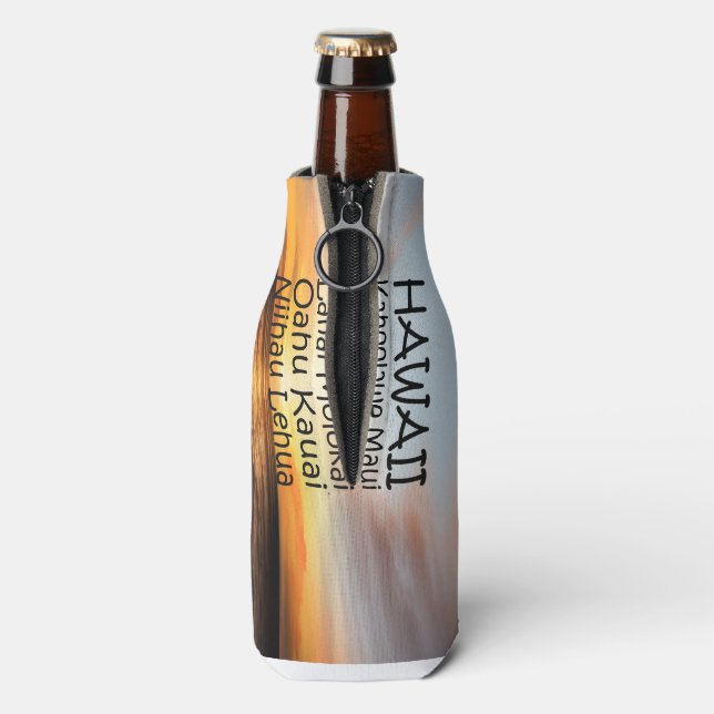 T-SHIRT Hawaii Flaschenkühler (Flasche Rückseite)