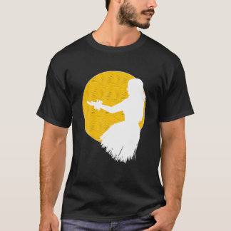 T-shirt Hawaii Hawaii Danse Hawaiian Silhouette Tropical A