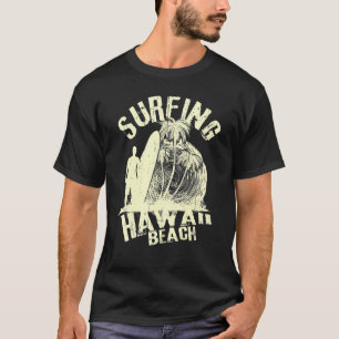 T-shirt Hawaii Hawaiian Island Plage Vintage de surf