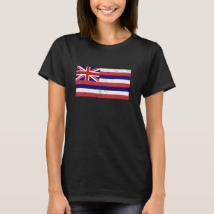 T-shirt Hawaii Îles Distorsion Drapeau Aloha État Honolul