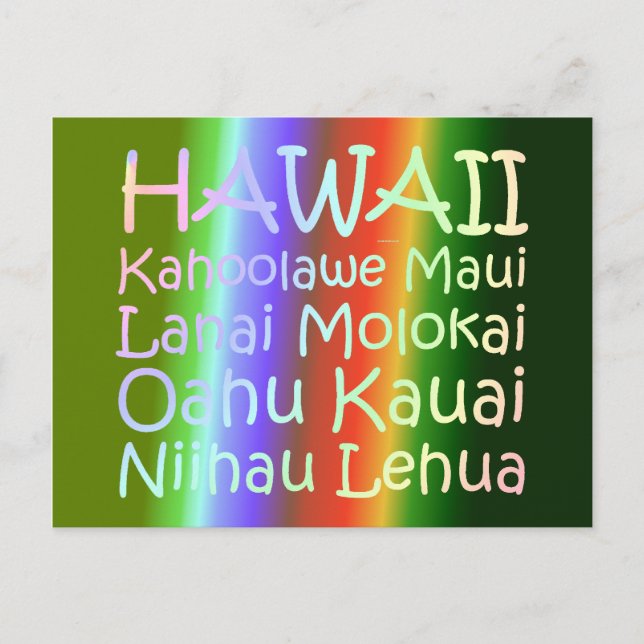 T-Shirt Hawaii Postkarte (Vorderseite)