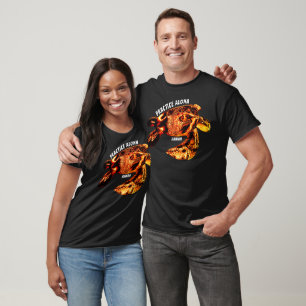 T-shirt Hawaii Practice Aloha - Tribal Honu Lava