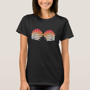 T-shirt Hawaii Seashell Skeleton Funny Halloween Party