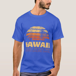 T-shirt Hawaii Sunset Beach 1985