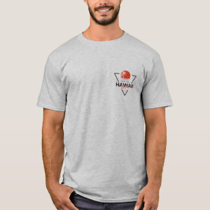 T-shirt Hawaii Surf Vintage Coucher de Soleil Plage Tropic