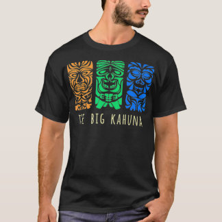 T-shirt Hawaii Tiki Polynésien Big Kahuna Surfer Rétro Haw