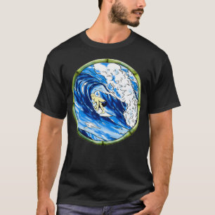 T-shirt Hawaii Tiki Surf Surf Surfboard Surfboard 2Side