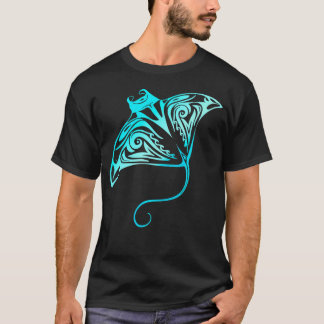 T-shirt Hawaii Tribal Manta Ray Hawaiian Shark Lover.png