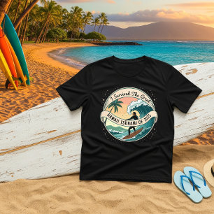 T-shirt Hawaii Tsunami 2025 Événement Survivor Cadeau