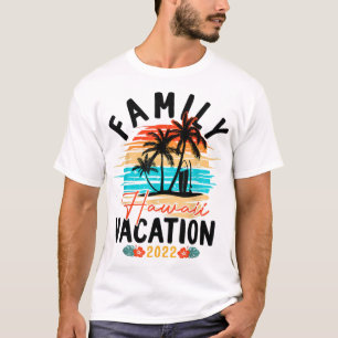 T-shirt Hawaii Vacances Hawaïennes 2022 Rétro Famille Corr