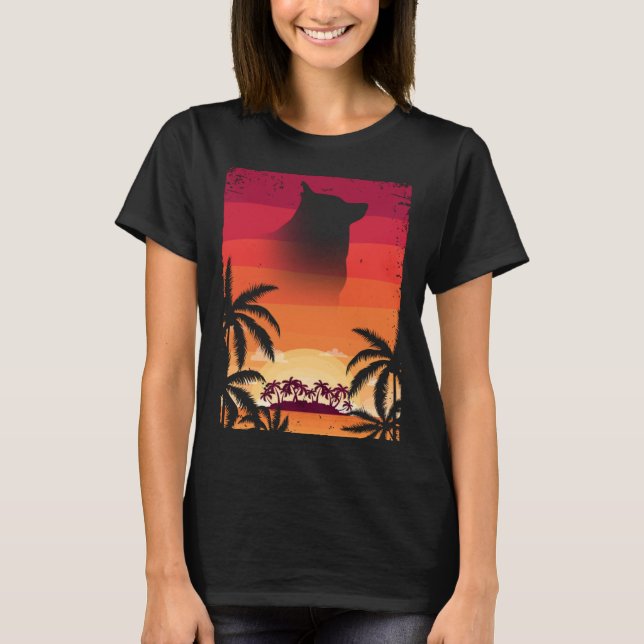 T-shirt Hawaii Vacation Schipperke  Schipperke (Devant)