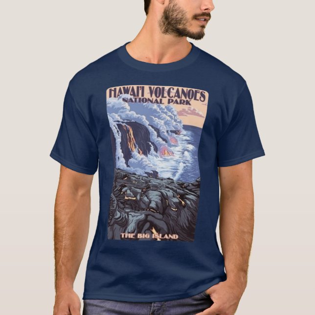 T-shirt Hawaii Volcanoes National Park The Big Island Trav (Devant)