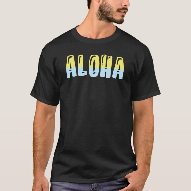 T-shirt Hawaiian Aloha Hawaii Pineapple Tiki (Devant)