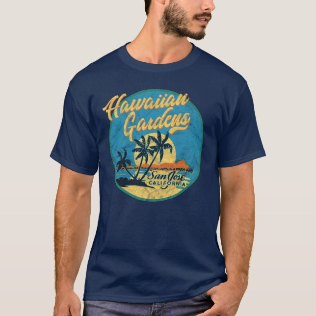 T-shirt Hawaiian Gardens Tiki Bar (Devant)