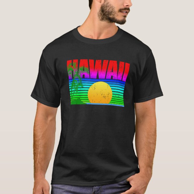 T-shirt Hawaiian Islands Aloha State (Devant)