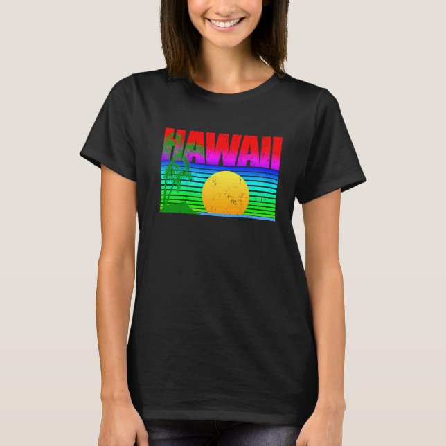 T-shirt Hawaiian Islands Aloha State (Devant)