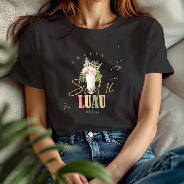 T-shirt Hawaiian Luau Sweet sixteen ID1092 (Créateur téléchargé)