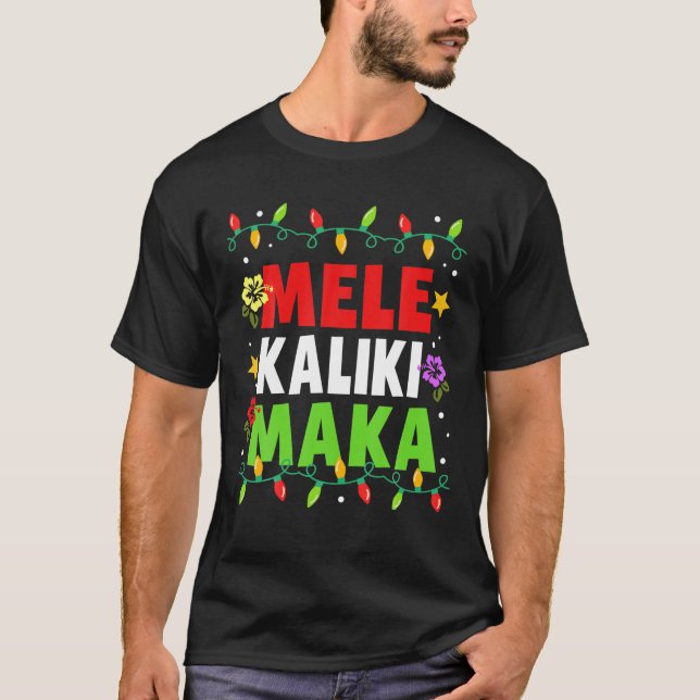 T-shirt Hawaiian Mele Kalikimaka Famille de jumelage de No (Devant)